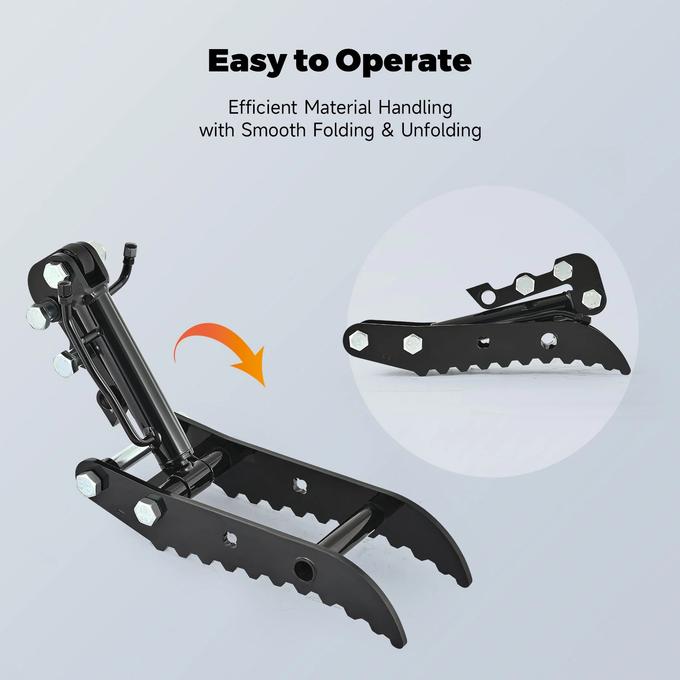 Hydraulic Thumb Clip Attachment For 1 Ton Mini Excavator with 2 Hydraulic Hoses