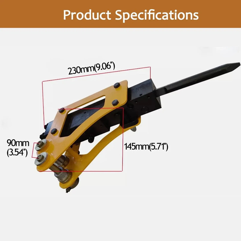 TYPHON Hydraulic Hammer Side Breaker For Mini Excavator Smail Digger Attachment