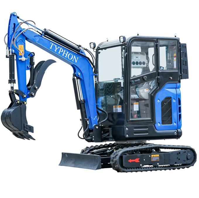 2025 TYPHON TERROR X2 Mini Excavator 2.7 Ton Kubota V1505 Diesel Engine | EPA Certified