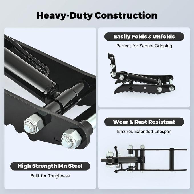 Hydraulic Thumb Clip Attachment For 1 Ton Mini Excavator with 2 Hydraulic Hoses