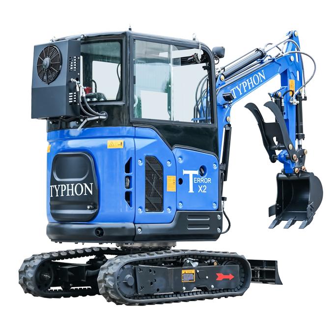 2025 TYPHON TERROR X2 Mini Excavator 2.7 Ton Kubota V1505 Diesel Engine | EPA Certified
